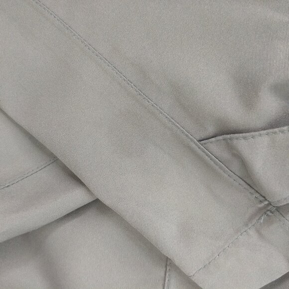 George Grey Hooded Rain Jacket Coat Zippered Adjustable Cuffs Medium Polyester - Picture 8 of 13